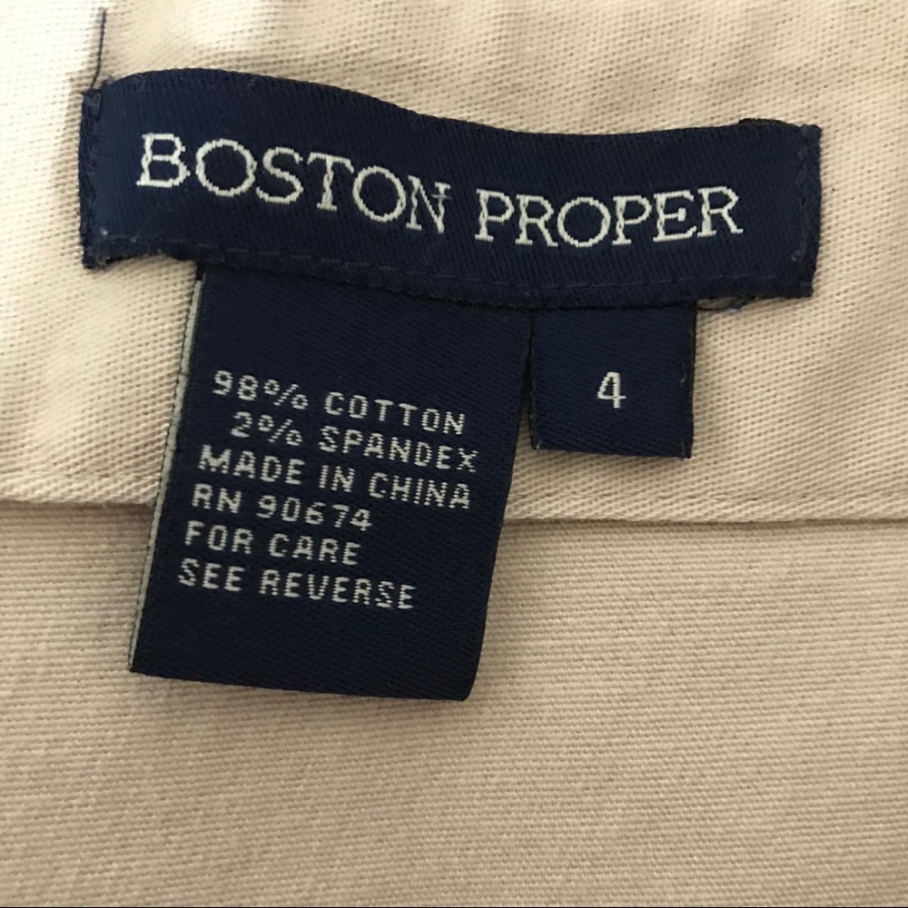 Boston Proper Mini Skirt Khaki Tan Size 4 - Picture 2 of 8